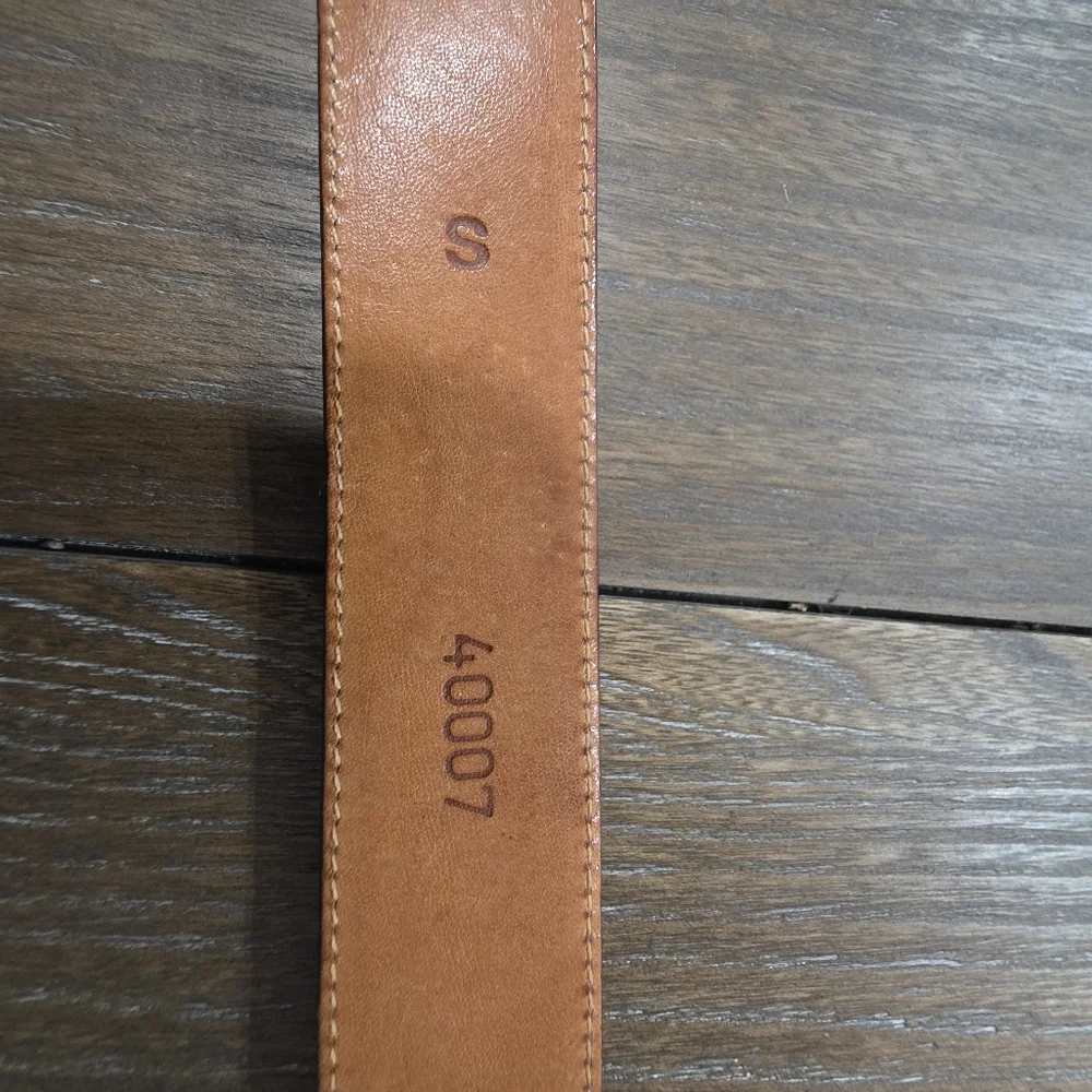 Brighton Brown Croc Embossed Leather Belt